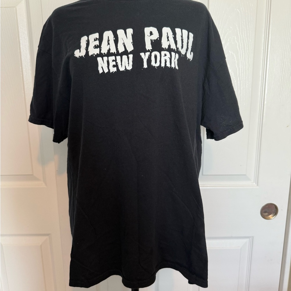 Jean Paul Gaultier Black Tee with White Print